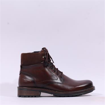 Dubarry Sack Laced Ankle Boot - Chestnut Leather
